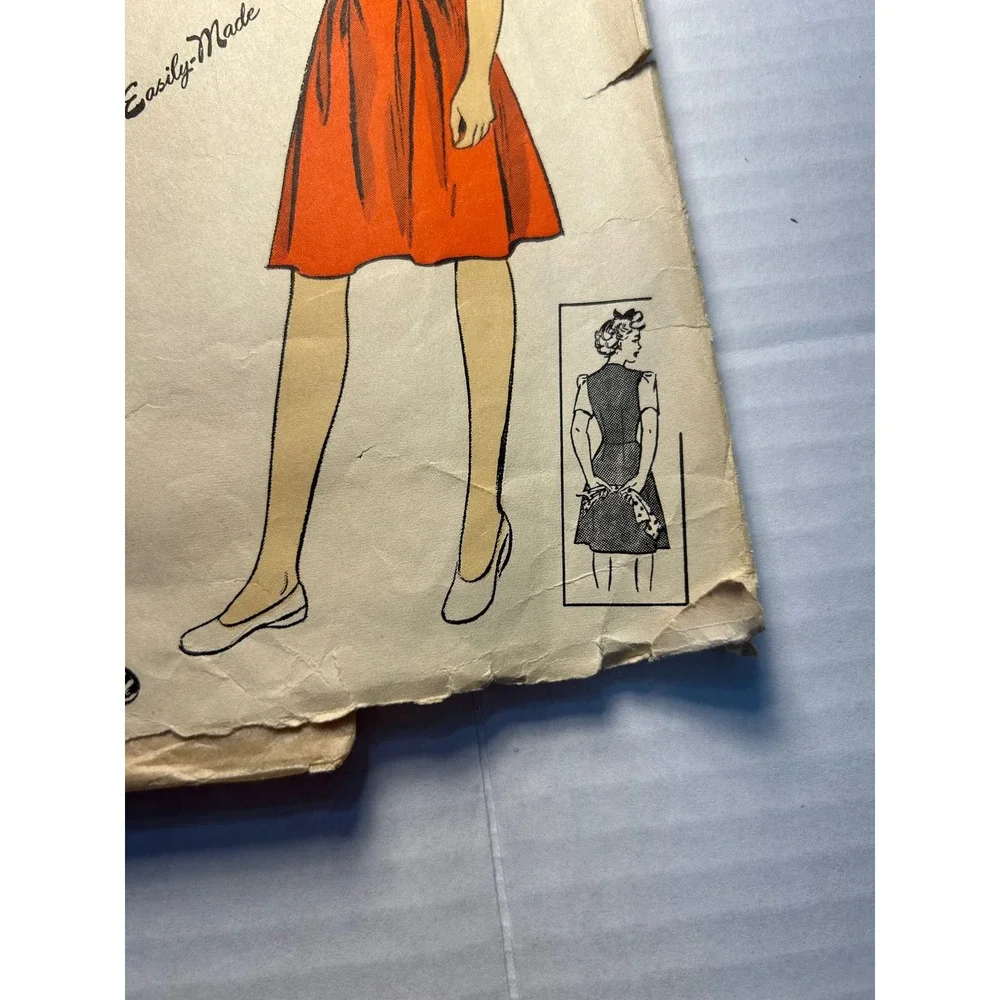 DuBarry Vintage 1942‎ Pattern #5718 Juniors Jumper and Blouse Size 14